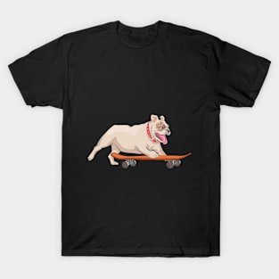 Funny Skateboarding Dog T-Shirt Gift T-Shirt